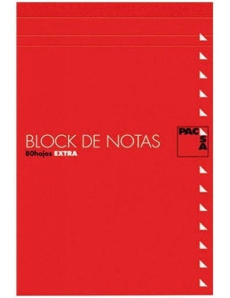 Paq 10 bloc notas con tapa 4º 80h 60gr liso